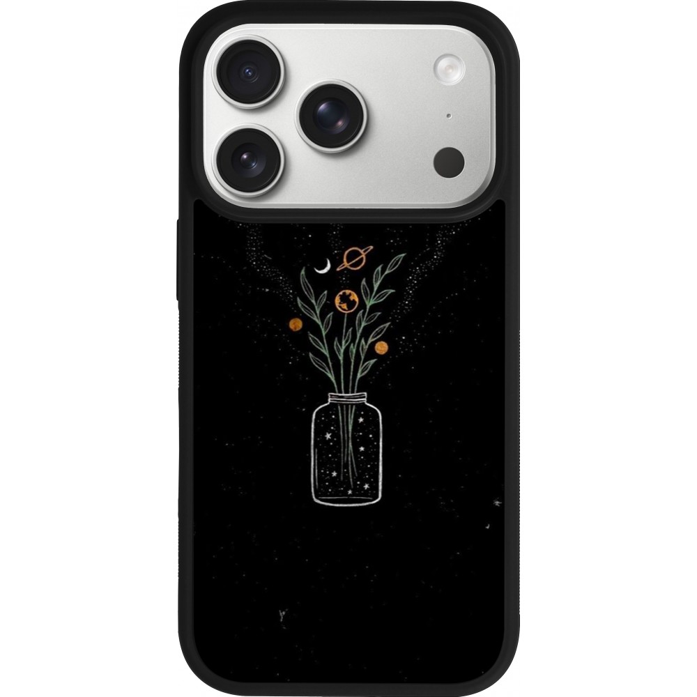 Coque iPhone 17 Pro - Silicone rigide noir Vase black