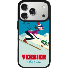 iPhone 17 Pro Case Hülle - Silikon schwarz Verbier Ski Downhill