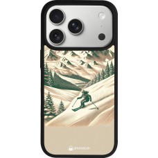 iPhone 17 Pro Case Hülle - Silikon schwarz Vintage Skiberg