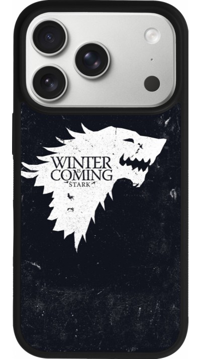 iPhone 17 Pro Case Hülle - Silikon schwarz Winter is coming Stark