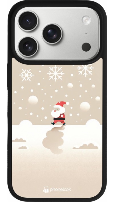 iPhone 17 Pro Case Hülle - Silikon schwarz Weihnachten 2023 Minimalistischer Weihnachtsmann