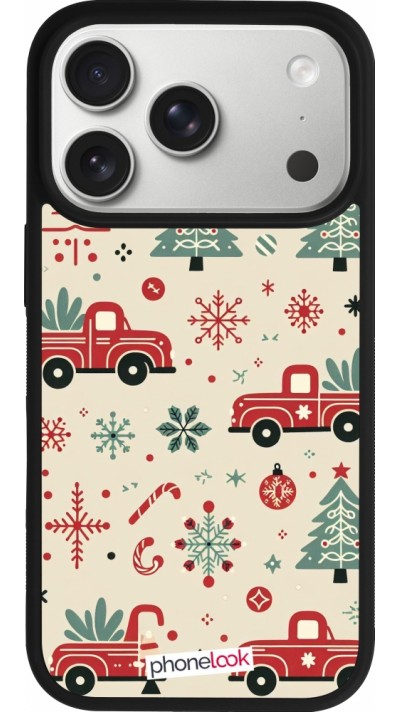 iPhone 17 Pro Case Hülle - Silikon schwarz Weihnachten 2024 Lkw Tanne