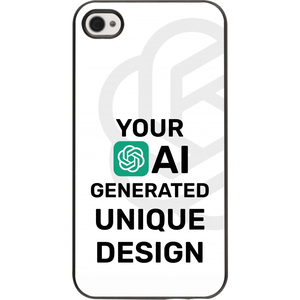 iPhone 4/4s Case Hülle - 100% einzigartig erstellt dank Deiner Kreativität und künstlicher Intelligenz (KI)
