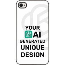 iPhone 4/4s Case Hülle - 100% einzigartig erstellt dank Deiner Kreativität und künstlicher Intelligenz (KI)
