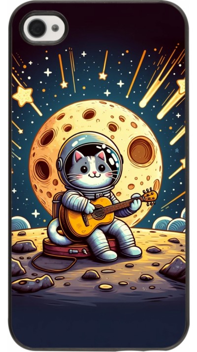 Coque iPhone 4/4s - AstroCat RockLune