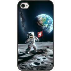 iPhone 4/4s Case Hülle - Astro Schweiz auf dem Mond