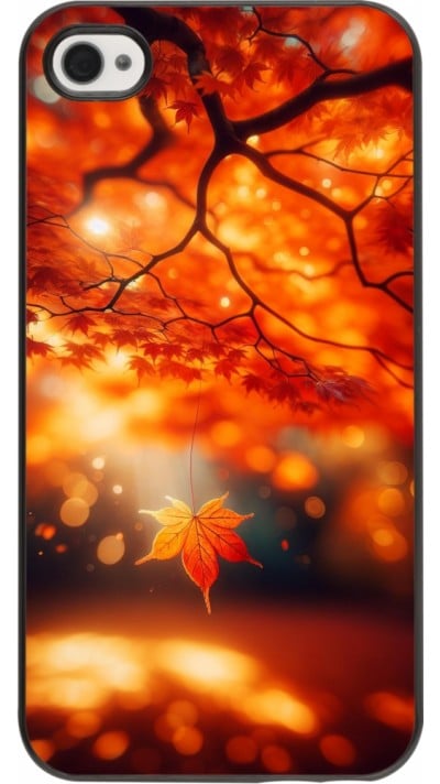 iPhone 4/4s Case Hülle - Herbst Magisch Orange