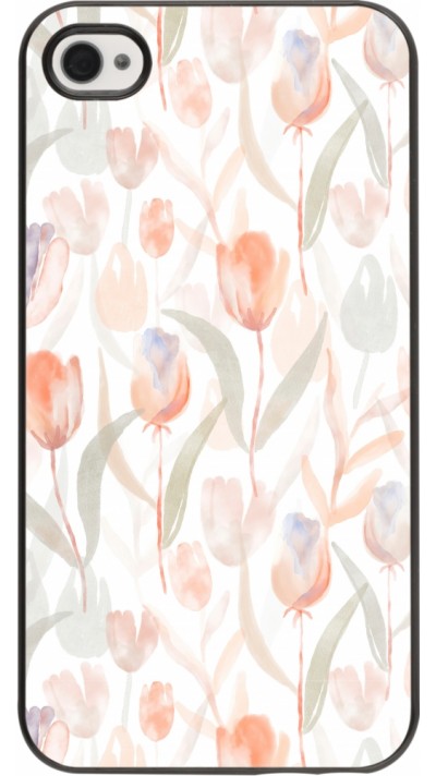 Coque iPhone 4/4s - Autumn 22 watercolor tulip