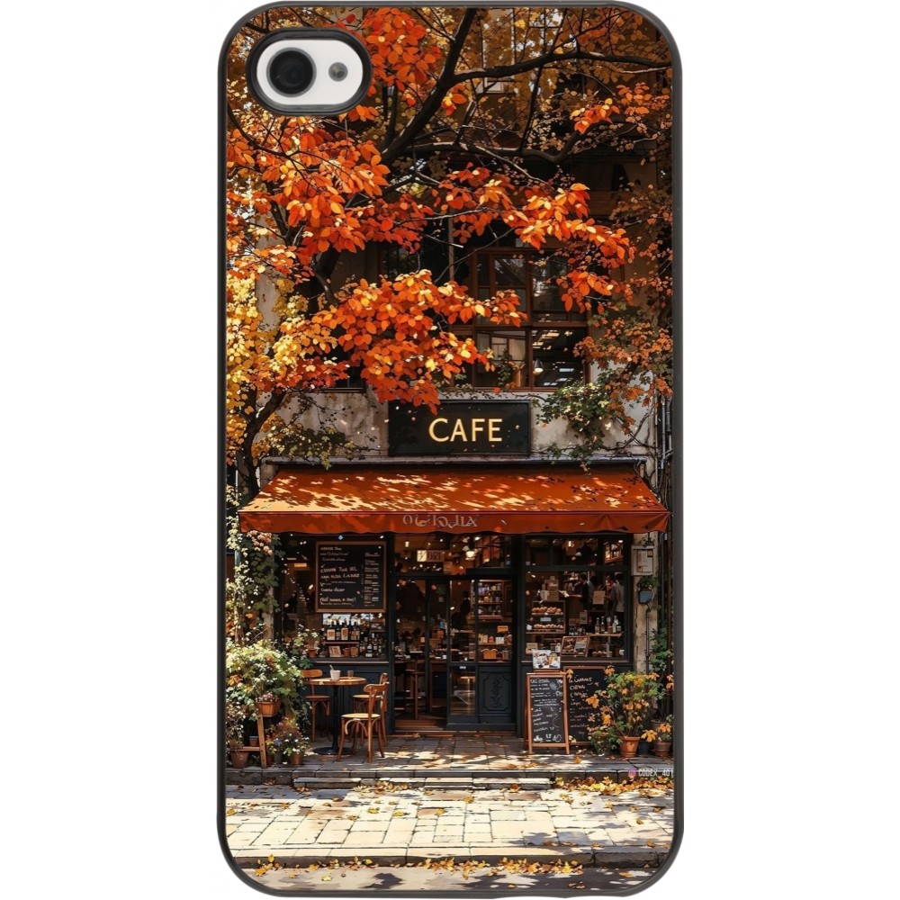 Coque iPhone 4/4s - Autumn 25 Coffee shop