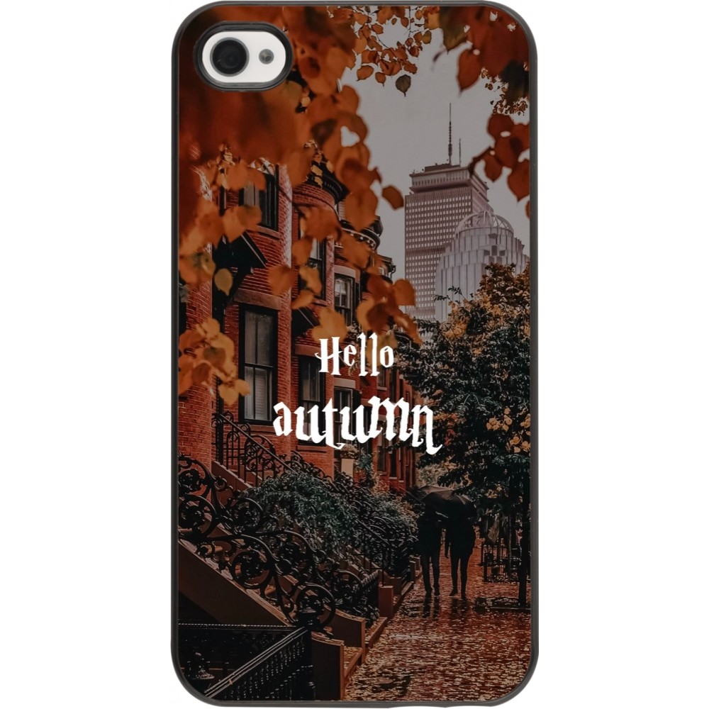 Coque iPhone 4/4s - Autumn 25 Hello autumn