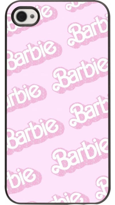 iPhone 4/4s Case Hülle - Barbie light pink pattern