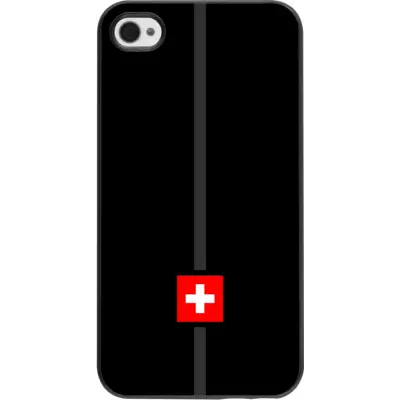 iPhone 4/4s Case Hülle - Kanton CH schwarz