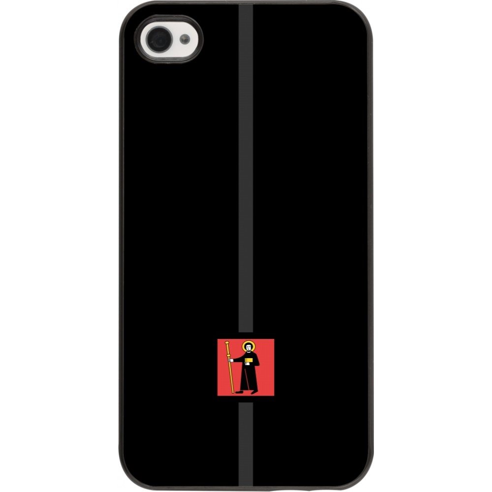 iPhone 4/4s Case Hülle - Kanton GL schwarz