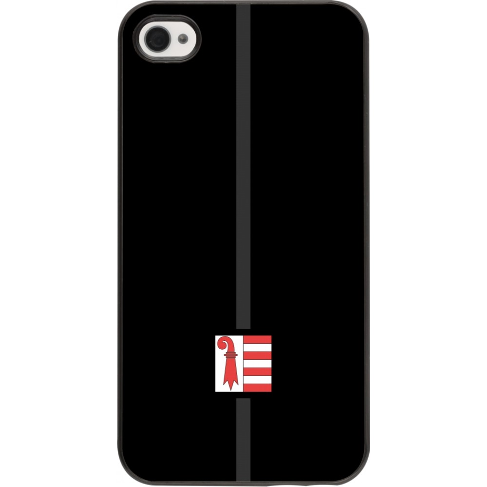 Coque iPhone 4/4s - Canton JU noir