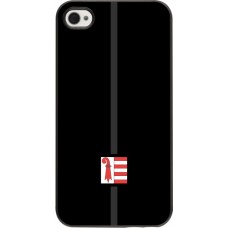 Coque iPhone 4/4s - Canton JU noir