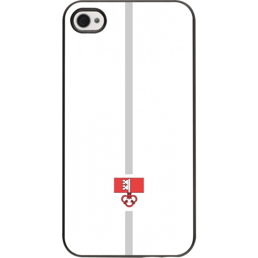 iPhone 4/4s Case Hülle - Kanton OW weiss