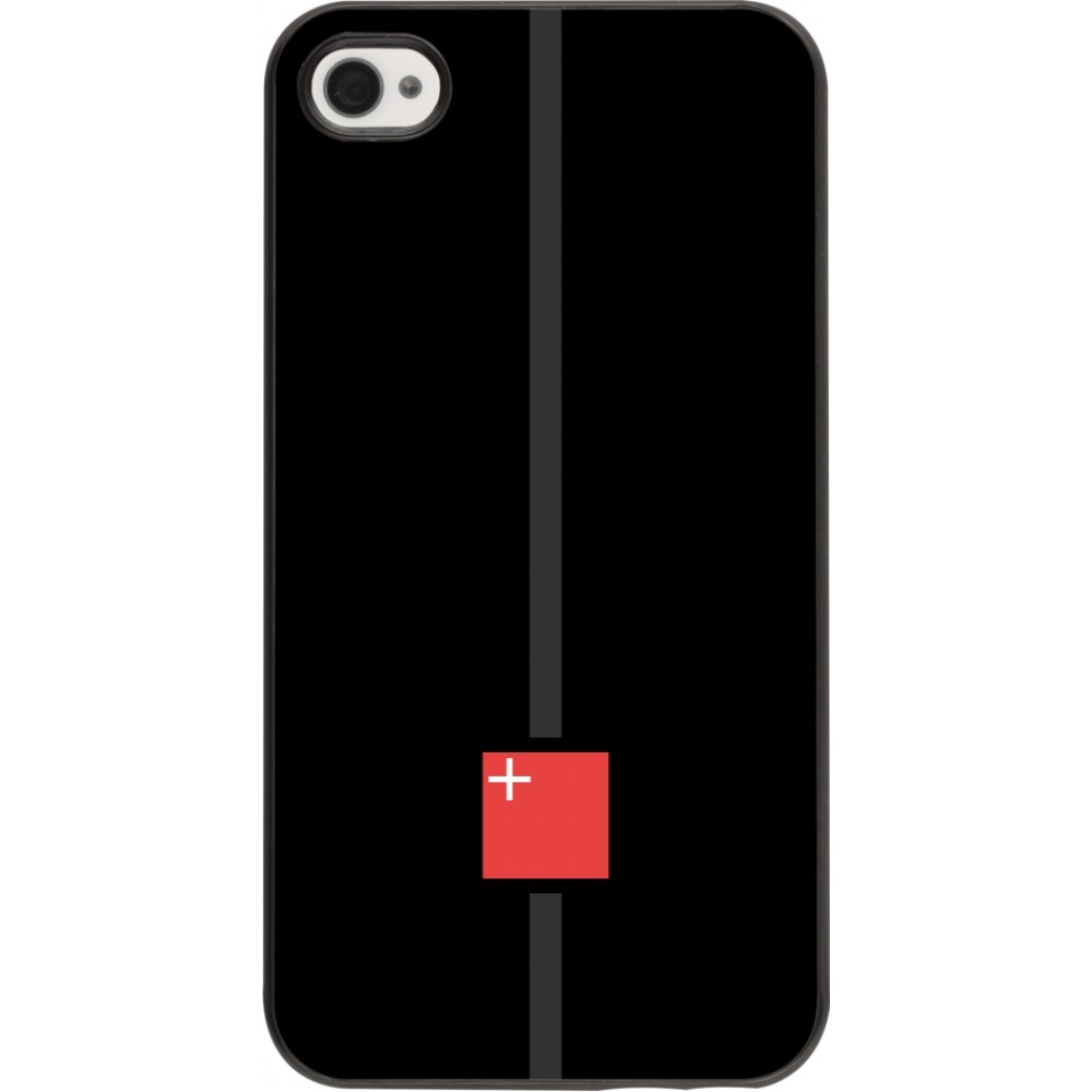 iPhone 4/4s Case Hülle - Kanton SZ schwarz