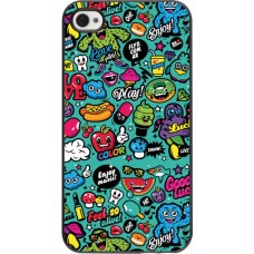 iPhone 4/4s Case Hülle - Cartoons old school