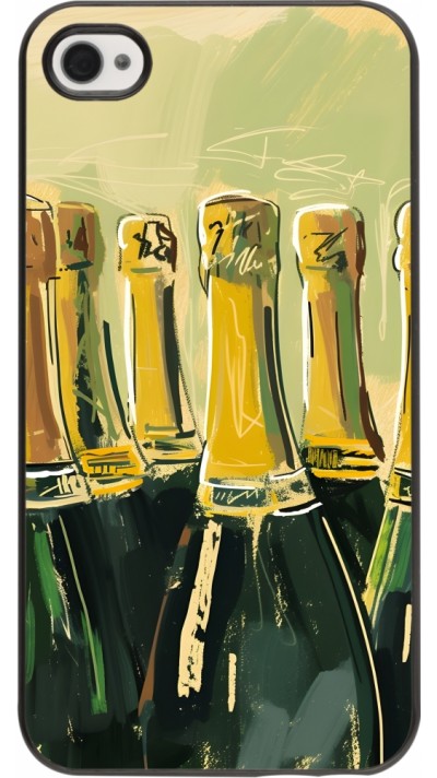 Coque iPhone 4/4s - Champagne peinture