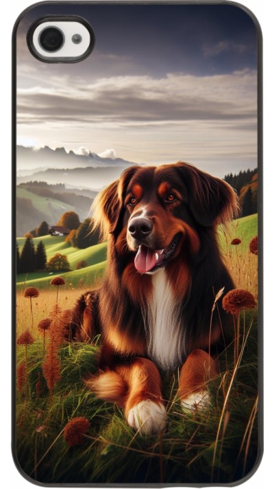 Coque iPhone 4/4s - Chien Campagne Suisse