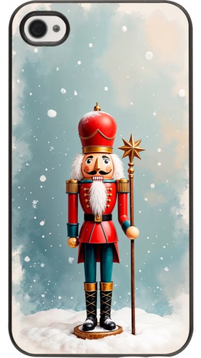 Coque iPhone 4/4s - Christmas 25 Nutcracker Snow