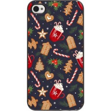 Coque iPhone 4/4s - Christmas 25 Pattern Gingerbread House