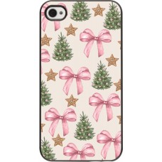Coque iPhone 4/4s - Christmas 25 Vintage Ribbons