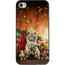 iPhone 4/4s Case Hülle - Christmas 25 Xmas Cat