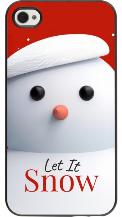 Coque iPhone 4/4s - Christmas 25 Xmas Snowman