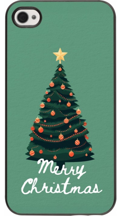 Coque iPhone 4/4s - Christmas 25 Xmas Tree