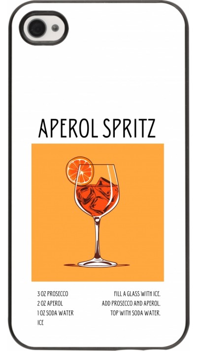 iPhone 4/4s Case Hülle - Cocktail Rezept Aperol Spritz