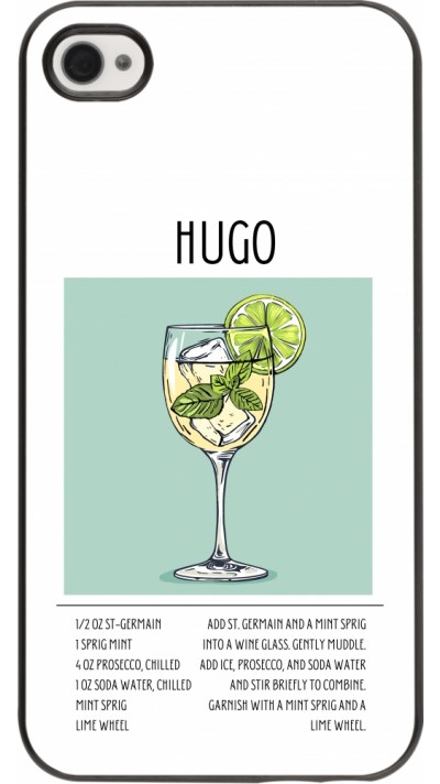 iPhone 4/4s Case Hülle - Cocktail Rezept Hugo