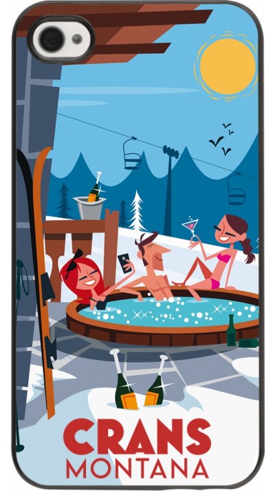 Coque iPhone 4/4s - Crans-Montana Mountain Jacuzzi