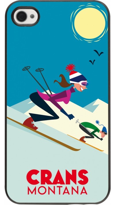 Coque iPhone 4/4s - Crans-Montana Ski Downhill