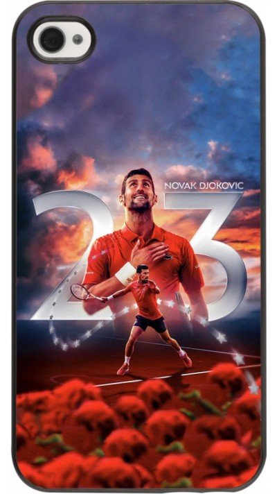 Coque iPhone 4/4s - Djokovic 23 Grand Slam