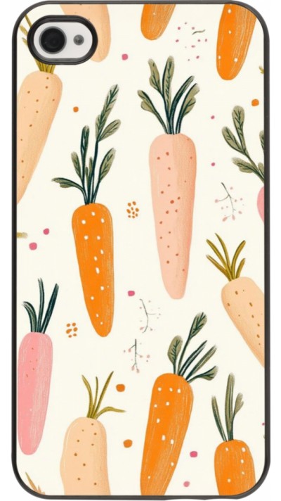 Coque iPhone 4/4s - Easter 2026 Illustration carrots
