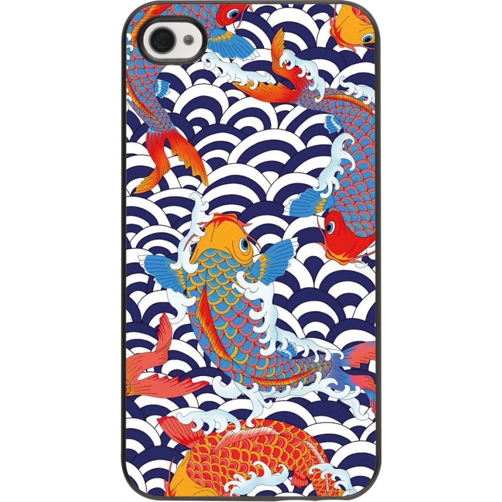 Coque iPhone 4/4s - Easter 2023 japanese fish