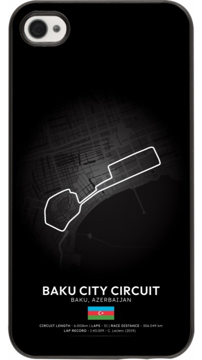 Coque iPhone 4/4s - F1 Track 2025 Azerbaijan