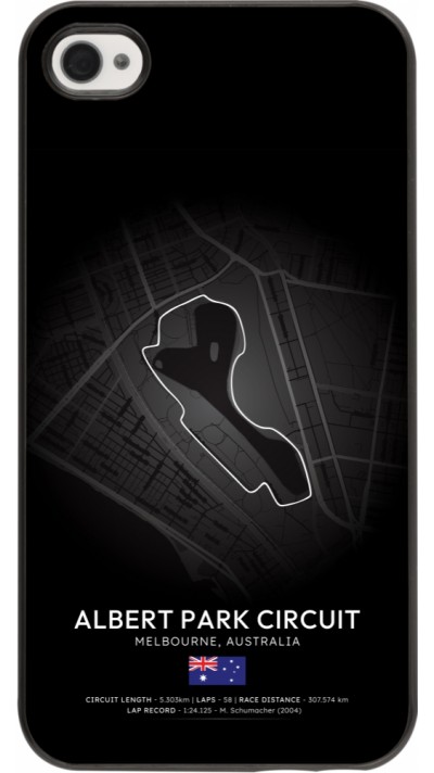 Coque iPhone 4/4s - F1 Track 2025 Melbourne