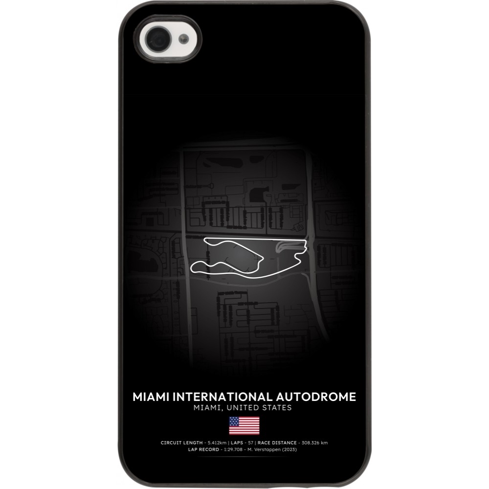 Coque iPhone 4/4s - F1 Track 2025 Miami