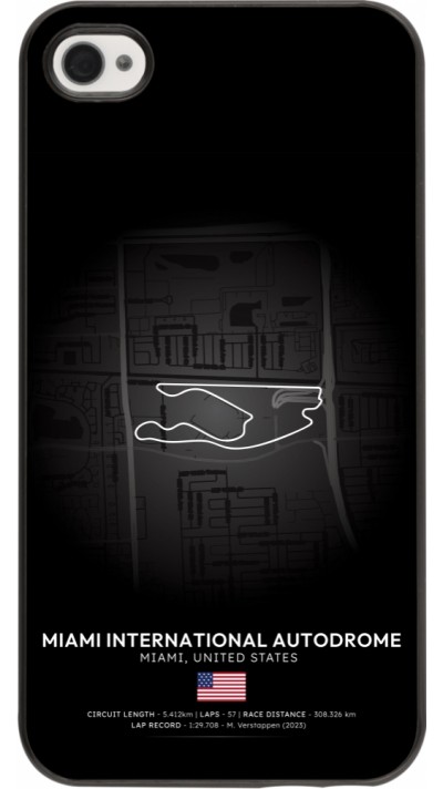 Coque iPhone 4/4s - F1 Track 2025 Miami