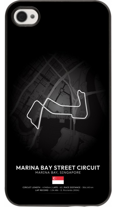 Coque iPhone 4/4s - F1 Track 2025 Singapore
