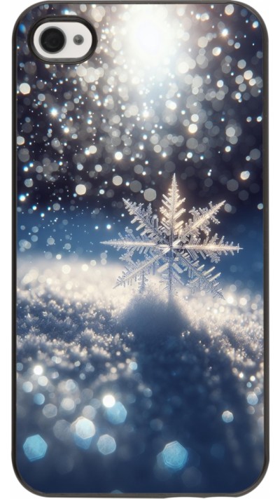 iPhone 4/4s Case Hülle - Schneeflocke Solar Glanz