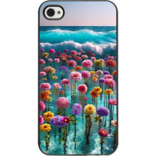 Coque iPhone 4/4s - Flower sea waves
