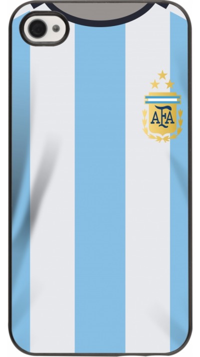 Coque iPhone 4/4s - Maillot de football Argentine 2022 personnalisable