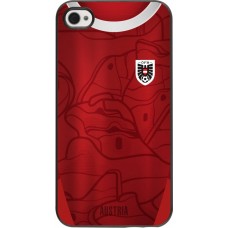 Coque iPhone 4/4s - Maillot de football Autriche personnalisable