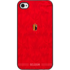 Coque iPhone 4/4s - Maillot de football Belgique 2026 personnalisable