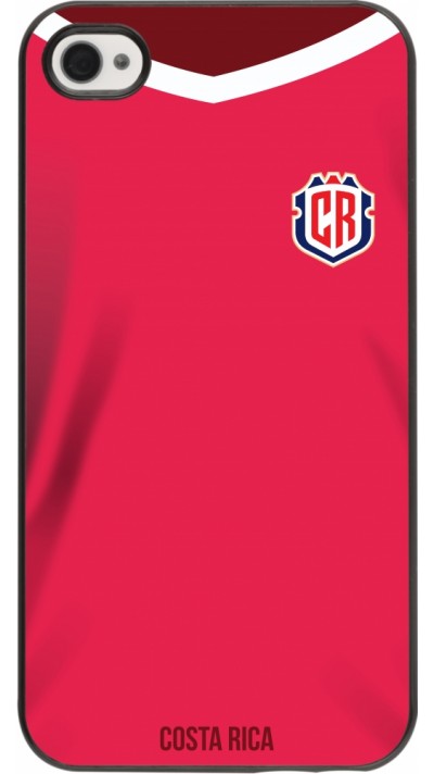 Coque iPhone 4/4s - Maillot de football Costa Rica 2022 personnalisable
