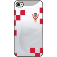 iPhone 4/4s Case Hülle - Kroatien 2022 personalisierbares Fussballtrikot