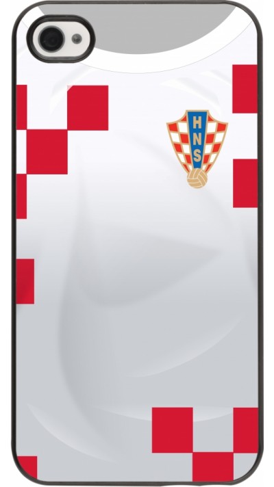 Coque iPhone 4/4s - Maillot de football Croatie 2022 personnalisable